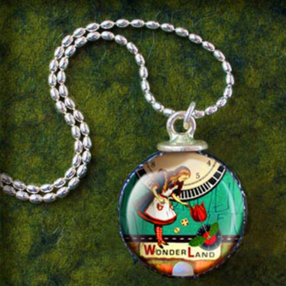 Alice In Wonderland Shadowbox Necklace